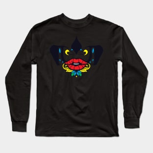 Dia De Los Muertos Sugar Skull Mask Sofia Long Sleeve T-Shirt